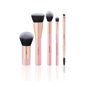 SET DE 5 BROCHAS PARA ROSTRO Y OJOS