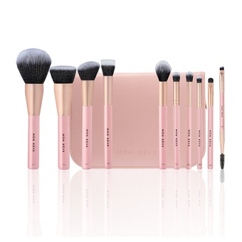 SET DE 10 BROCHAS PARA ROSTRO Y OJOS