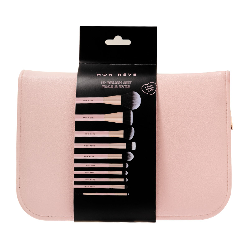 SET DE 10 BROCHAS PARA ROSTRO Y OJOS